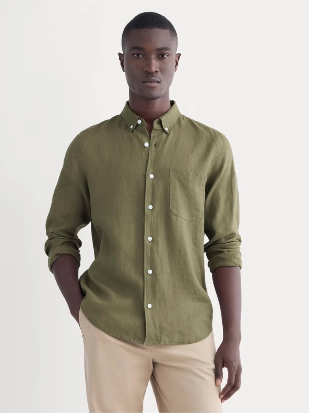 Everlane The Classic Shirt in Linen Kalamata Size S NWT 100% European Flax